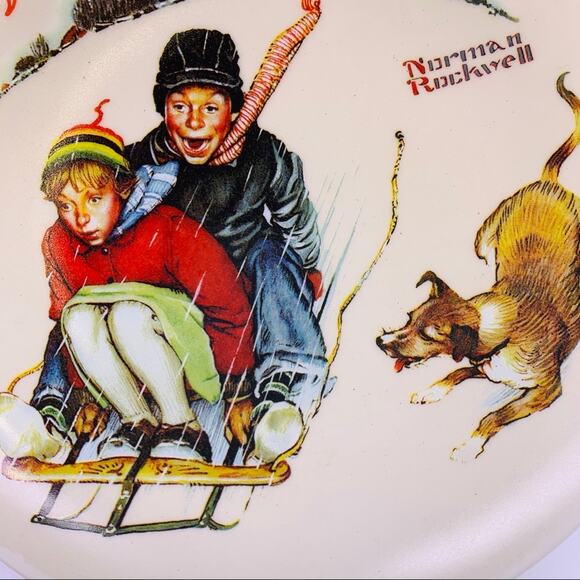 Norman Rockwell Young Love: Sledding Christmas - Picture 5 of 10